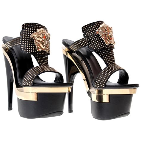 versace platform strappy heels|versace platform heels women.